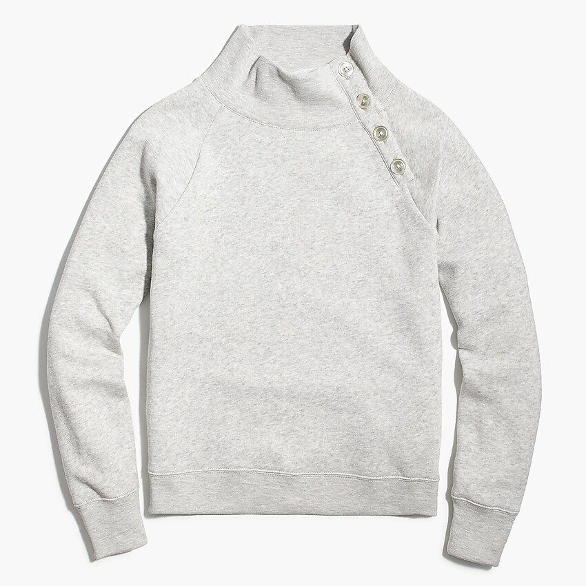 Wide button-collar pullover sweatshirt in cloudspun fleeceItem AC689 
 Reviews
 
 
 
 
 
275 Revi... | J.Crew Factory