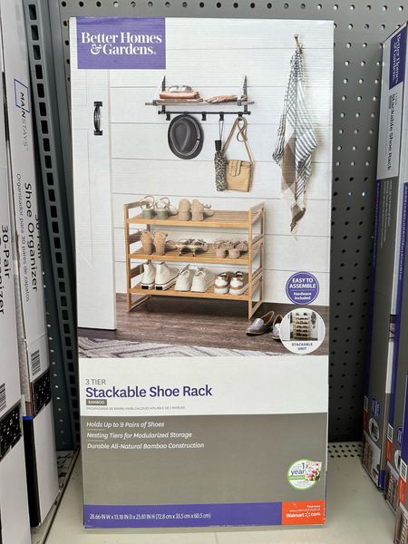 Walmart Stackable Shoe Rack! Perfect if you are decluttering and organizing your house. I can’t wait to start spring cleaning. Walmart Finds! 

#LTKFind #LTKhome #LTKunder50