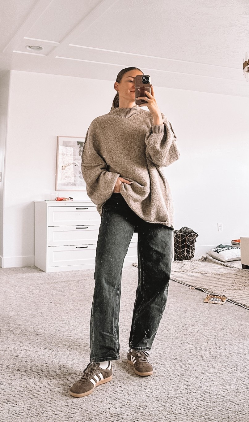 Coziest, softest Amazon sweater I’ve ever owned! Sized way up to a large. These jeans are my current favorite - loose but make your butt look great, stretchy and comfortable and high waisted (wearing XS long)

#LTKSaleAlert #LTKFindsUnder50 #LTKSeasonal