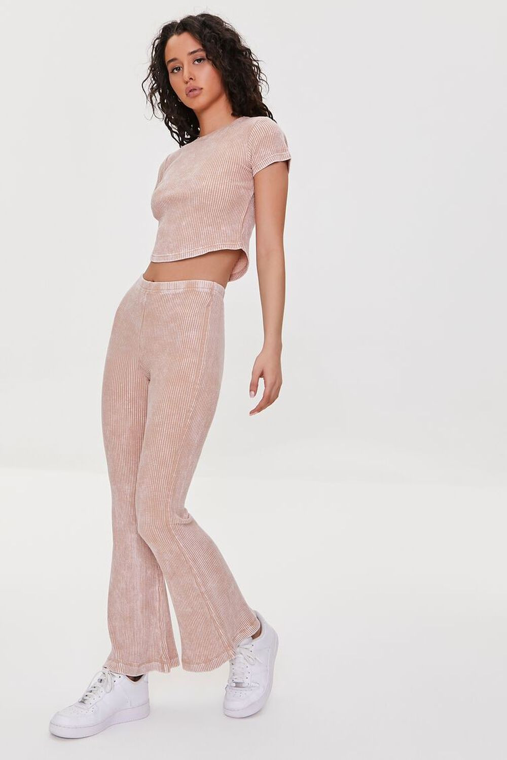 Ribbed Knit Flare Pants | Forever 21 (US)