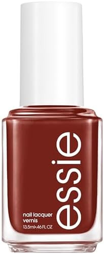 essie Nail Polish, Salon-Quality Deep Red-Brown Nail Polish, Vegan, Bed Rock & Roll, 0.46 fl oz | Amazon (US)
