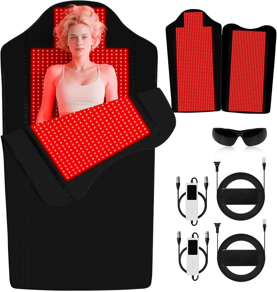Red Light Therapy for Body,74" x 77.2" Large 2705 LEDs Dual Wavelength (660nm & 850nm) Infrared T... | Amazon (US)