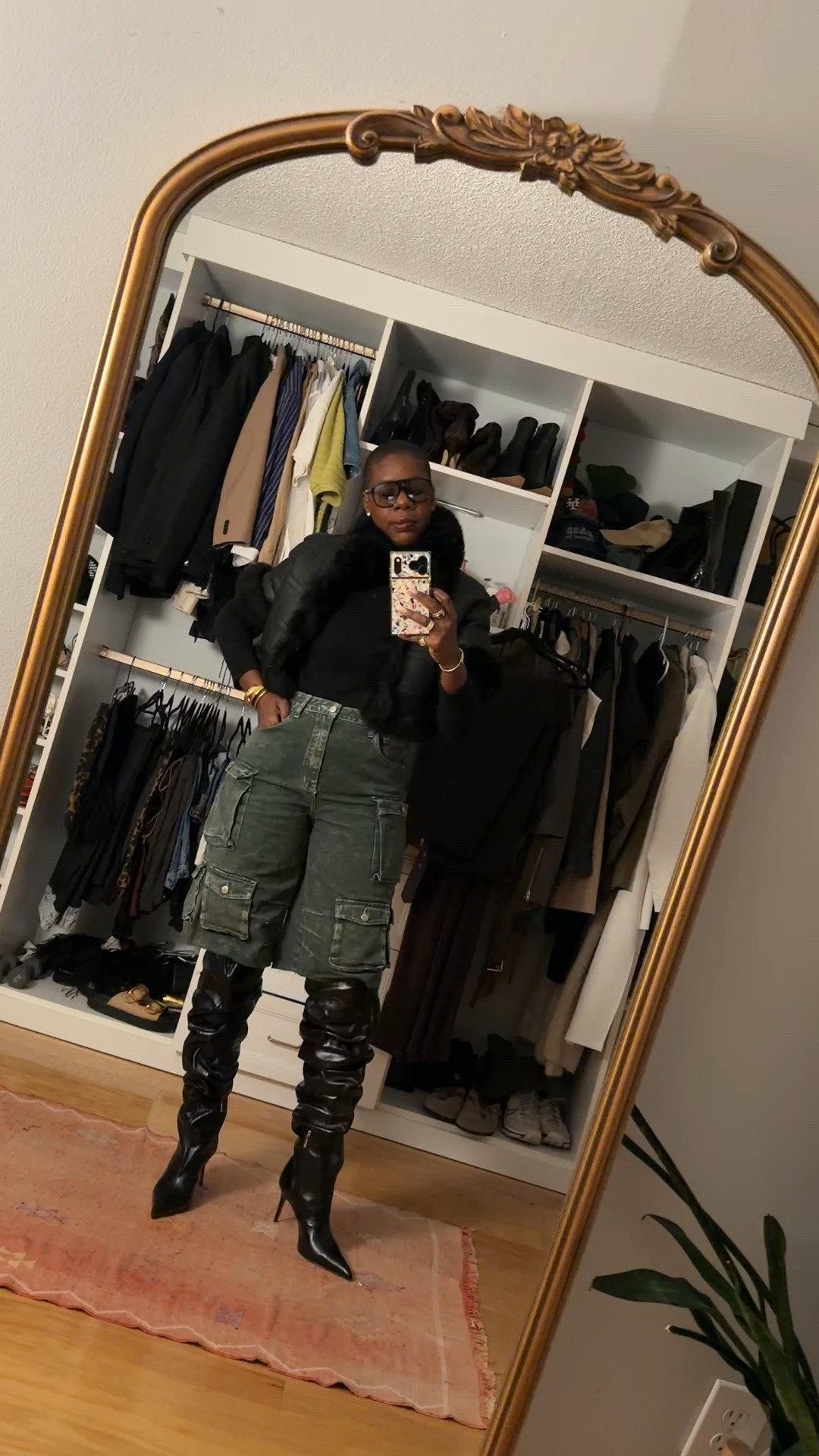 Date night OOTD with Schultz over the knee boots 