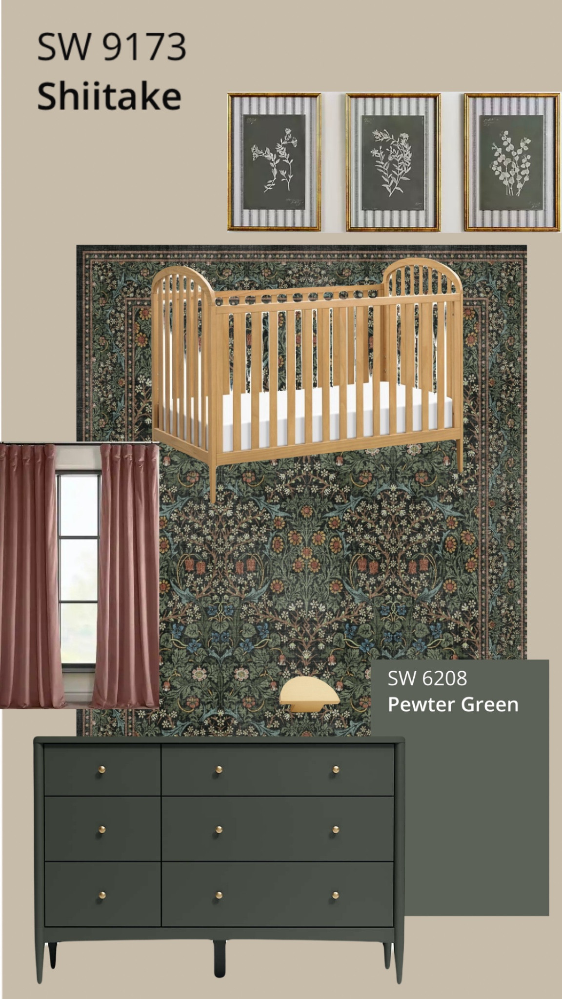 Baby Girl Moody Botanical Nursery Design 

#LTKfamily #LTKbaby #LTKhome