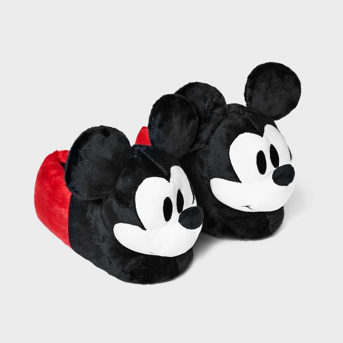 Women's Disney 100 Mickey Mouse Matching Family Slippers - Red 7-9 | Target