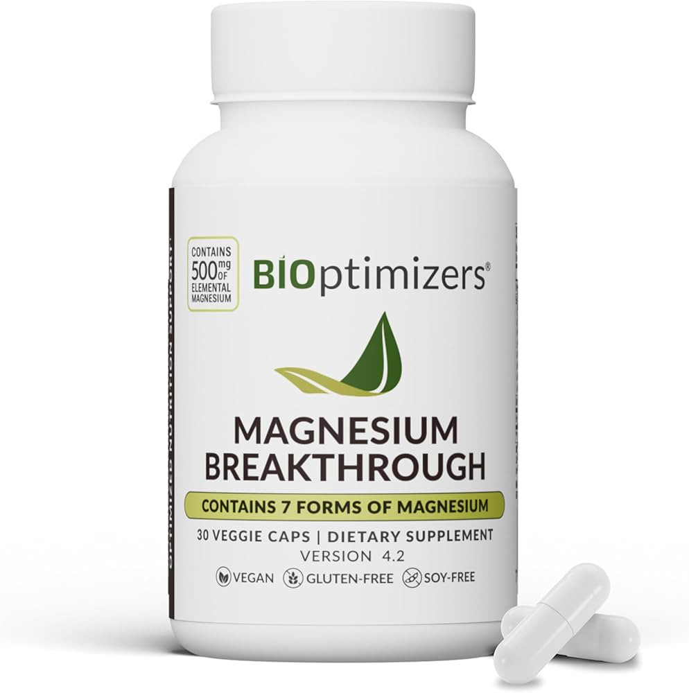 BIOptimizers Magnesium Breakthrough Complex Supplement with 7 Forms of Mg: Glycinate, Malate, Cit... | Amazon (US)