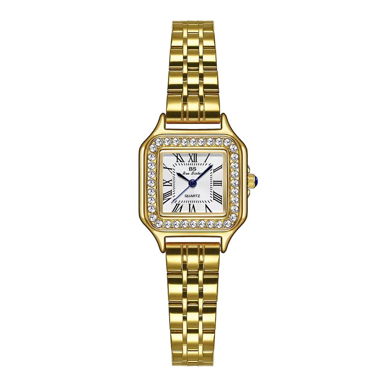 Gold Watches for Women Dainty Square Vintage Watches Luxury Ladies Diamond Accent Dress Stainless... | Walmart (US)