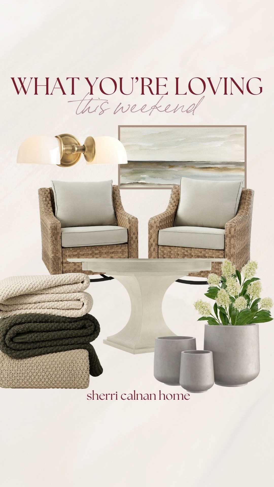 Weekend home favorites that bring warmth and texture into any space. These cozy neutrals and timeless decor pieces are perfect for a relaxed, layered home.
 weekend home decor favorites, neutral home decor finds, cozy home decor ideas, warm neutral decor, classic interior design finds, living room styling ideas, home decor inspiration, neutral home aesthetic, timeless home decor, relaxed home style, sherricalnanhome

#LTKHome
