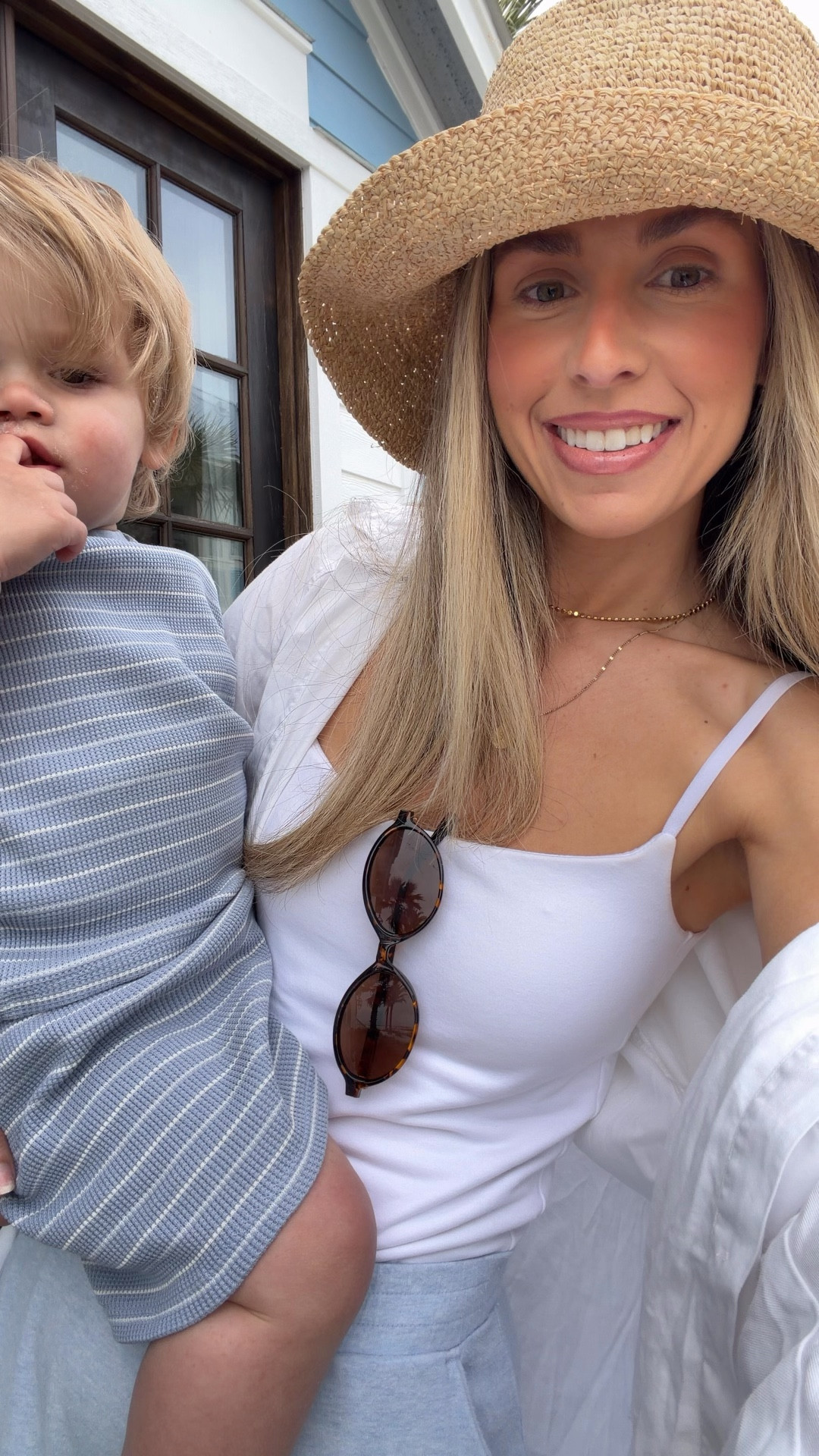 Beach day fit check 🌊🐚✨🧸 mama and banksy edition! It’s been pretty chilly here, so swimsuits didn’t quite make the cut 

#LTKdayinmylife #LTKootd #LTKmomlife