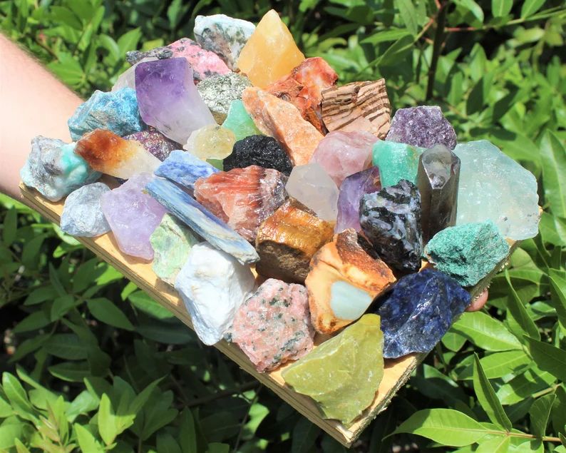 Crafters Collection Mixed Crystals: Bulk Gemstones, Natural Raw Crystals - Choose 8 oz, 1, 2 or 5... | Etsy (US)