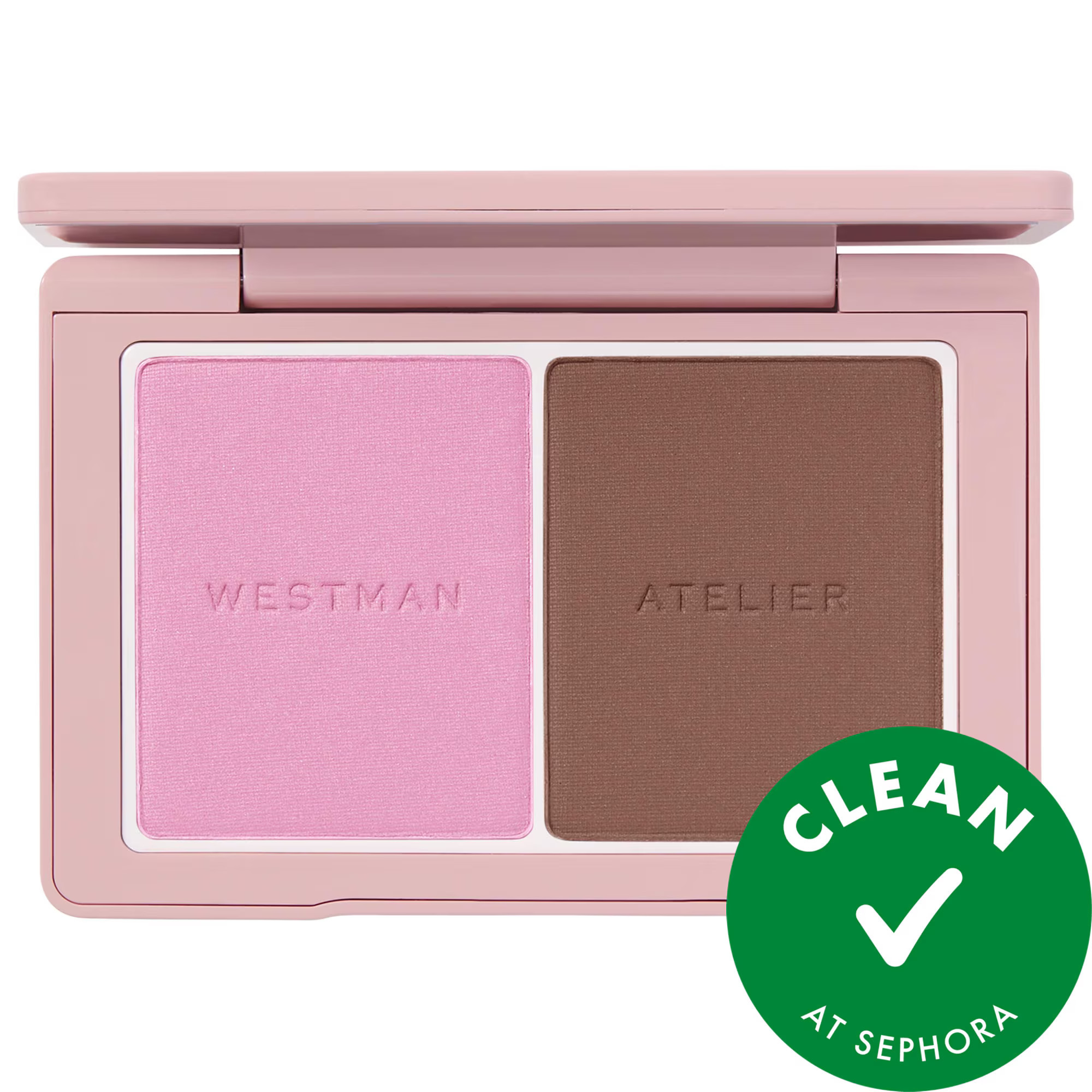 Westman Atelier Baby Cheeks + Face Trace Sculpting Powder Duo Tulle & Truffle 0.17 oz / 4.8 g | Sephora (US)