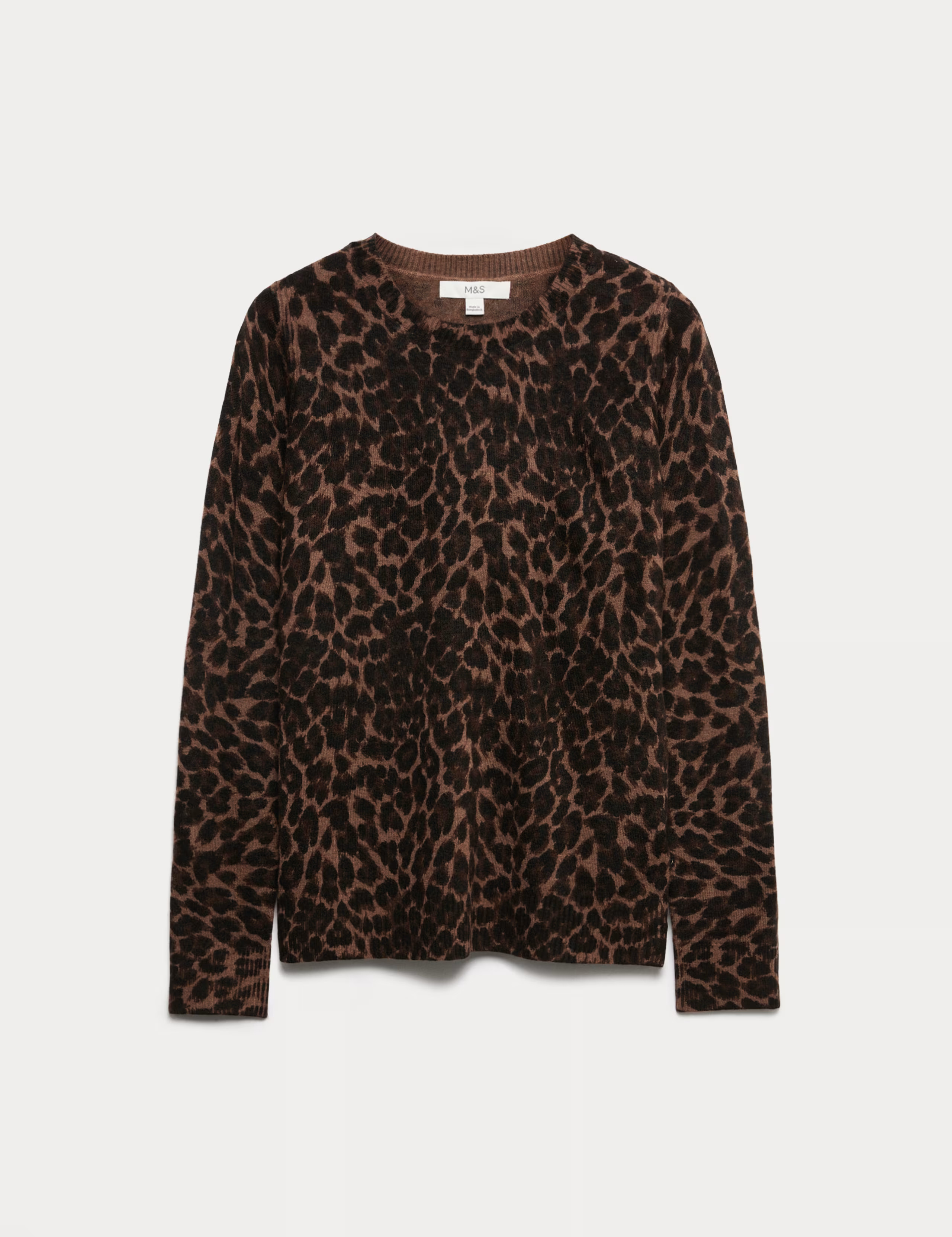 Animal Print Crew Neck Jumper | Marks & Spencer (UK)