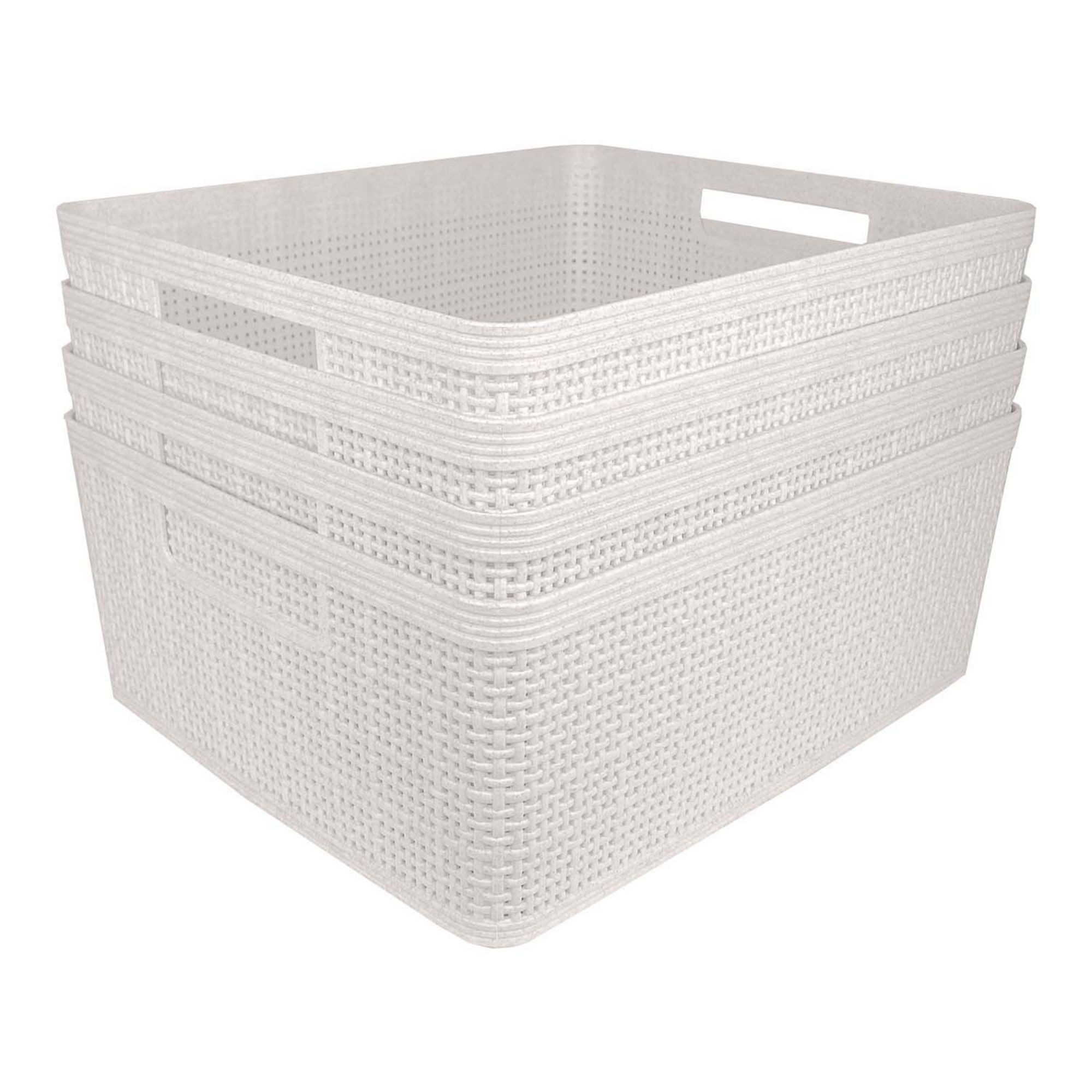Belle Maison 4-pk. Medium Rectangle Wheat Bins | Kohl's