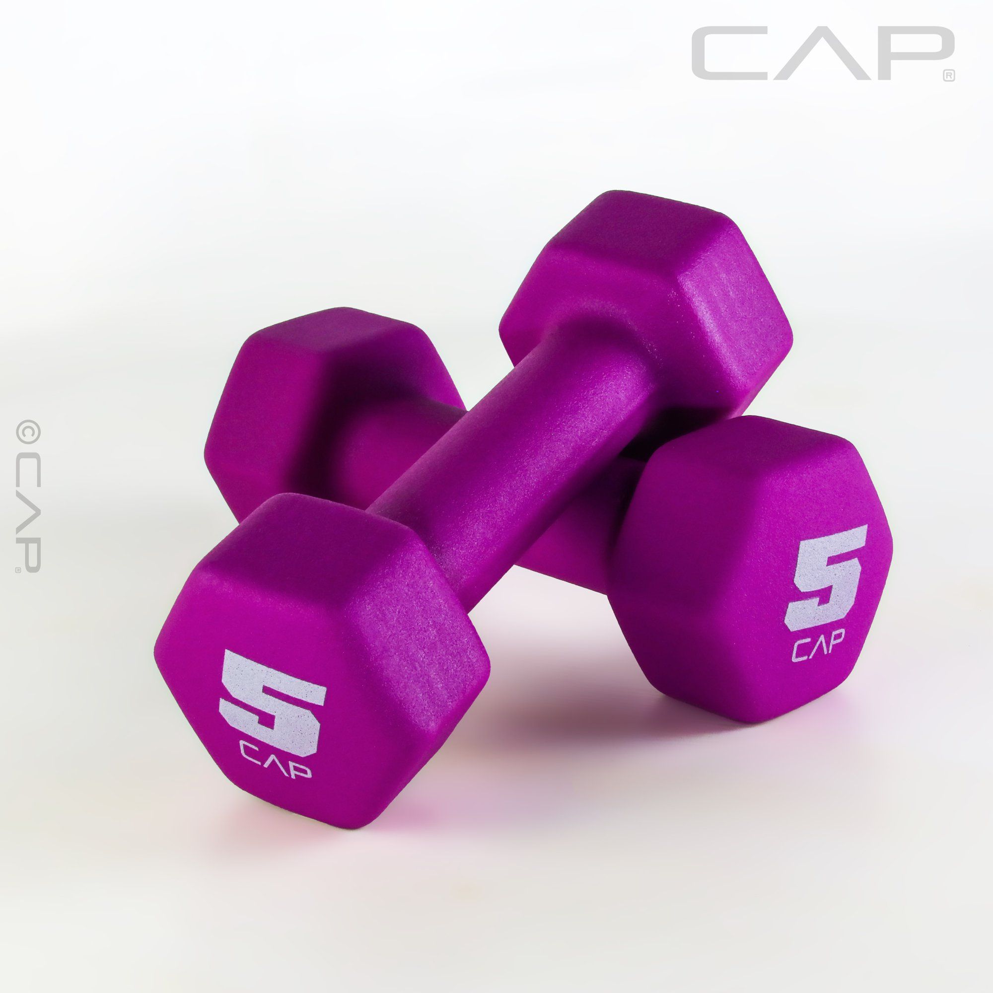 CAP Barbell, 5lb Magenta Neoprene Dumbbell, Pair - Walmart.com | Walmart (US)