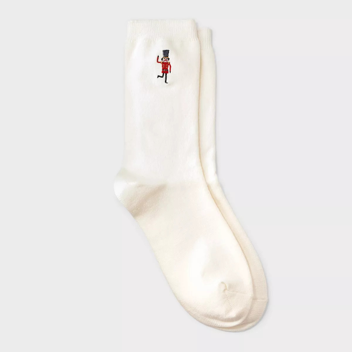 Women's Supersoft Embroidered Holiday Crew Socks - Auden™ 4-10 | Target