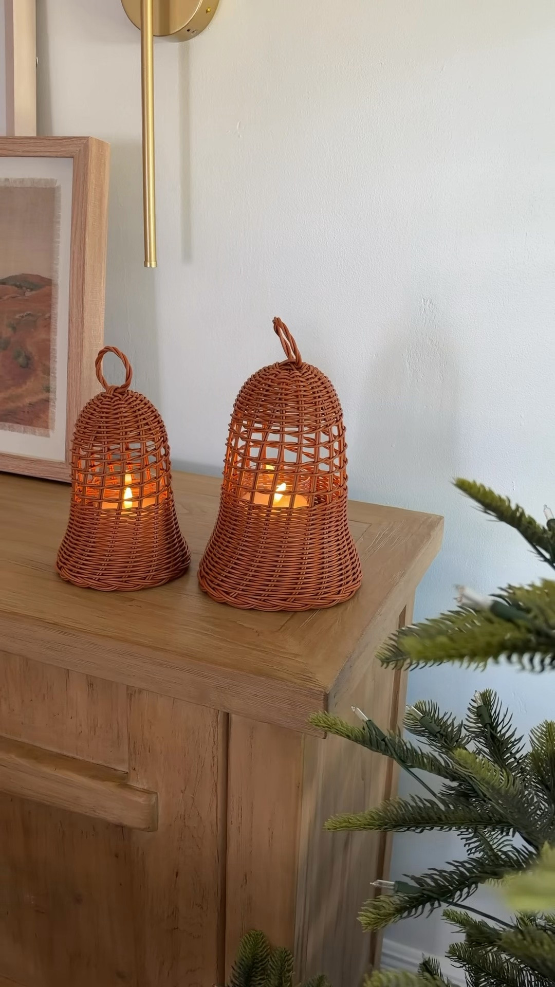 These large woven rattan Christmas bells are the easiest way to add cozy earthy charm to your holiday decor!  The set comes with two 8 to 9 inch faux rattan bells finished with a sweet ribbon bow, and they look so much more expensive than they are. Hang them on your front door wreath, layer them on the fireplace mantel, tuck them into a Christmas table centerpiece, or add them to your console table for a warm, neutral, natural texture look. Perfect for rustic Christmas decor, modern organic style, and anyone who loves a simple, organic holiday home. Such a pretty Amazon home find for under the tree styling or gifting too!

#amazonfinds #amazonhome #christmasdecor #farmhousechristmas #rusticchristmas #rattandecor #neutralchristmas #holidaydecor #christmasmantel #wreathdecor #founditonamazon

#LTKSeasonal #LTKHome #LTKSaleAlert