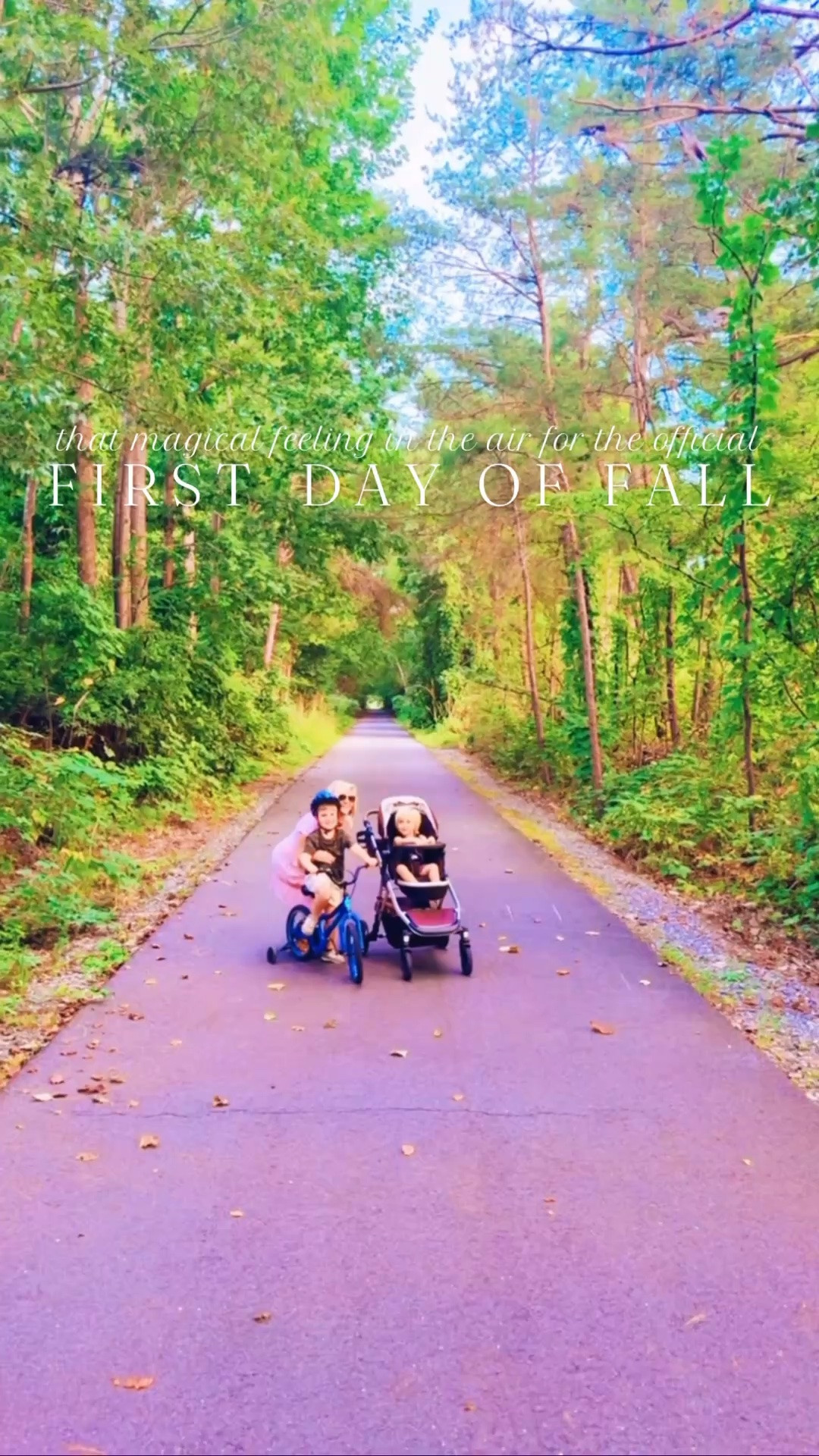 Ringing in the *official* first day of 🍁🍂 F A L L 🍂🍁(today!!) with a gorgeous sunset 🌅 evening walk 🌾 last night up on our family’s 🚲 favorite 🤩 mountain view trails!! ⛰️ 🍄 It just doesn’t get better 🥰 than fall 🍁🍂 nights (& views!! ✨) like this with my handsome boys!! 👶🏼🩵😍 I love our little ones’ ages so much right now and just soaking in this super sweet season of life - what a gift 🎁 it is!!! 🙌🏽 Happy first day of FALL, y’all!! 🎃🍂🦌🍁🌅 #firstdayoffall #fallnights #fallishere #fallleaves #officiallyfall