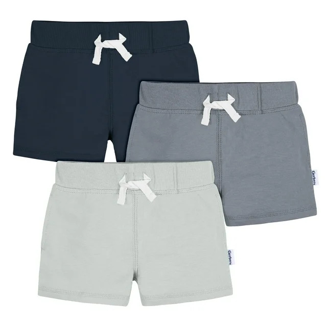 Gerber Baby and Toddler Boy Knit Shorts, 3-Pack, Sizes 0/3 Months - 5T | Walmart (US)