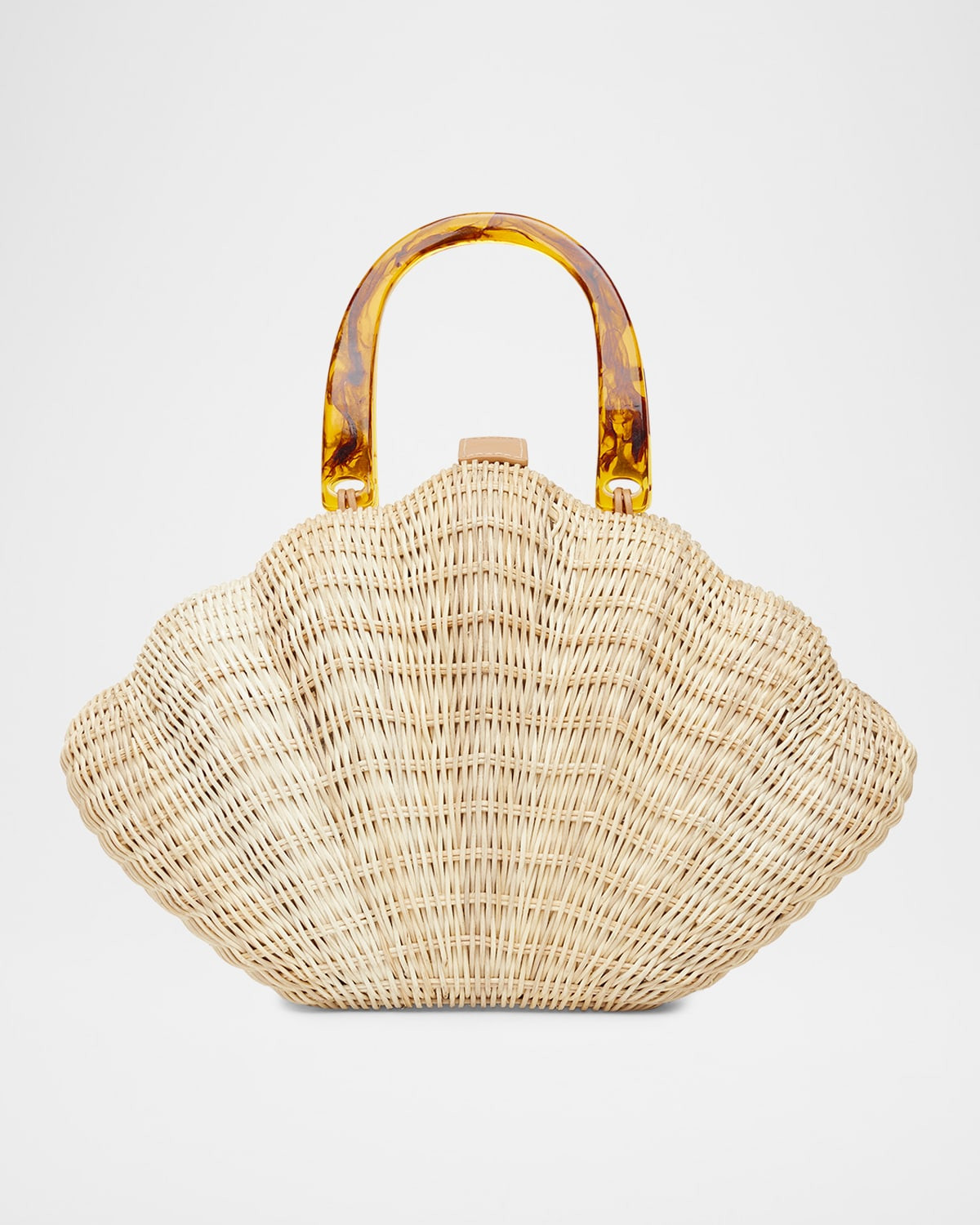 The Coquille Shell Top-Handle Bag | Neiman Marcus