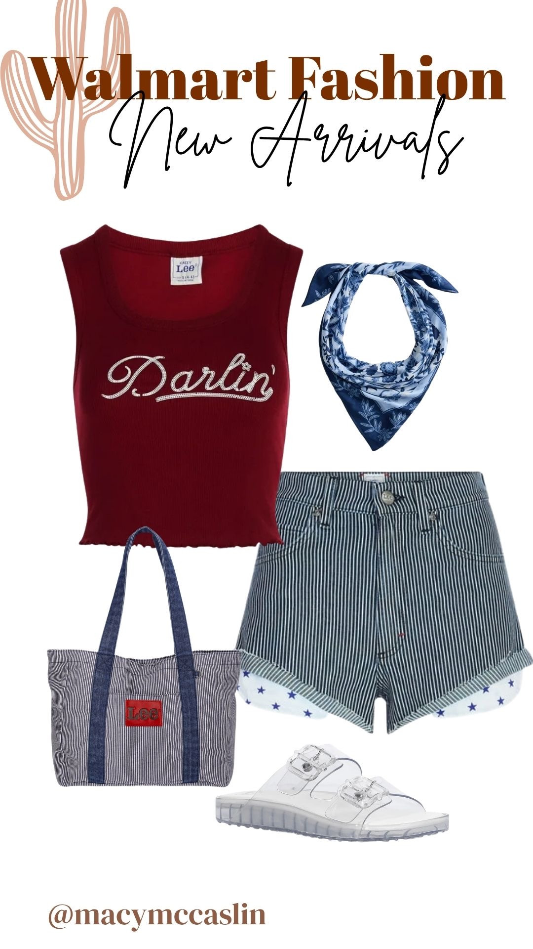 Western summer outfit idea 🤠❤️ the Darlin’ tank + striped shorts are too cute!! 

 #LTKootd #LTKSeasonal