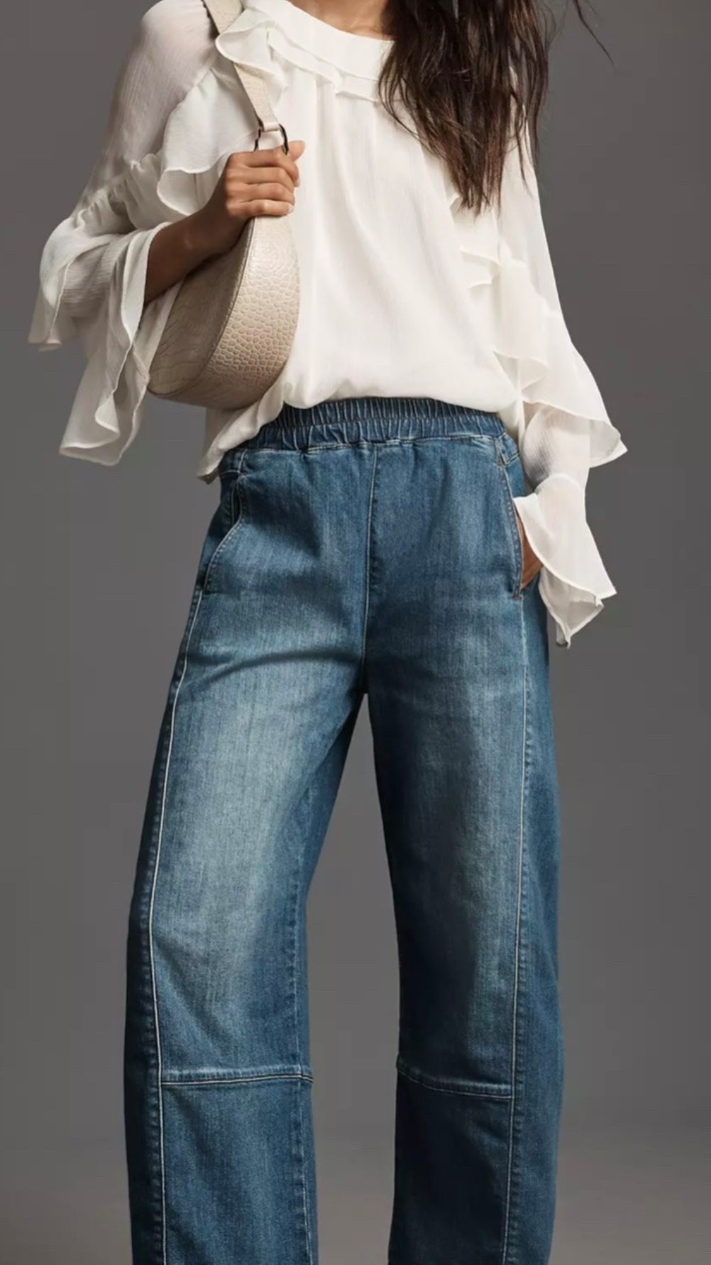 Anthropologie The Izzie Relaxed Pull-On Barrel Jeans by Pilcro

#LTKSaleAlert #LTKPetite #LTKmomlife