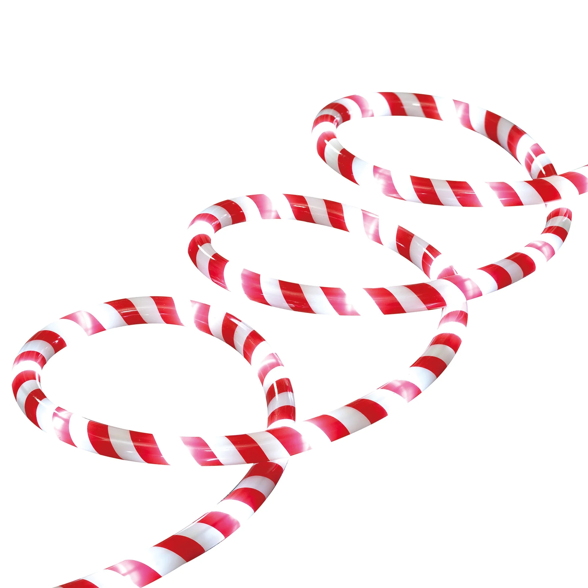 Indoor/Outdoor LED Christmas Candy Cane Rope Lights, Cool White, 24', by Holiday Time - Walmart.c... | Walmart (US)