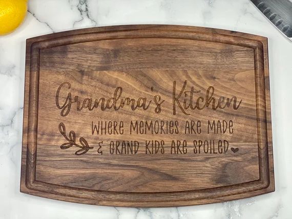 Grandma Cutting Board, Custom Grandma's Kitchen Gift, Mother's Day Gift | Etsy (US)