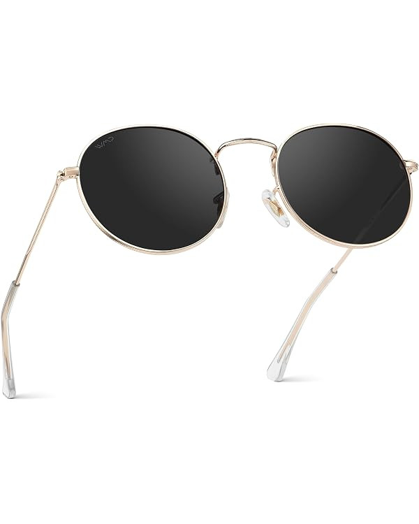WearMe Pro - Reflective Lens Round Trendy Sunglasses | Amazon (US)