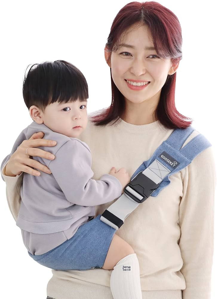 GOOSEKET Toddler Sling/Original/Cotton Baby Carrier/Compact hipseat/Infants to 44 lbs Toddlers/Sl... | Amazon (US)