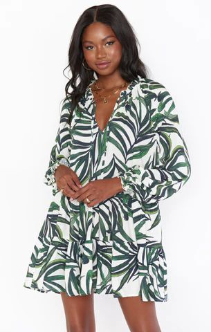 Birdie Mini Dress ~ Peruvian Palm | Show Me Your Mumu