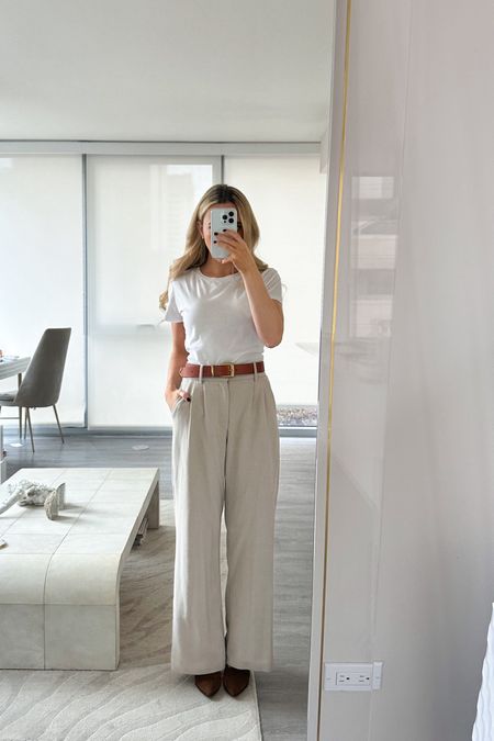 Abercrombie Sloane Pants

workwear, business casual, office outfit, high waisted trousers, Madewell, petite pants, petite outfit, white tee outfit, teacher outfit #LTKSpringSale 

#LTKxTarget #LTKworkwear #LTKfindsunder100