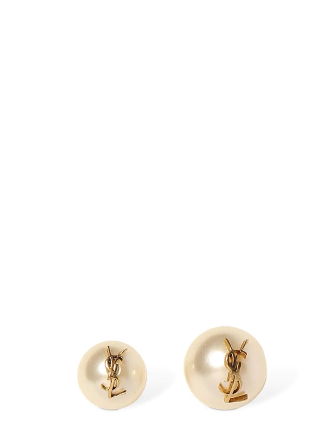 Ysl Imitation Pearl Stud Earrings | Luisaviaroma