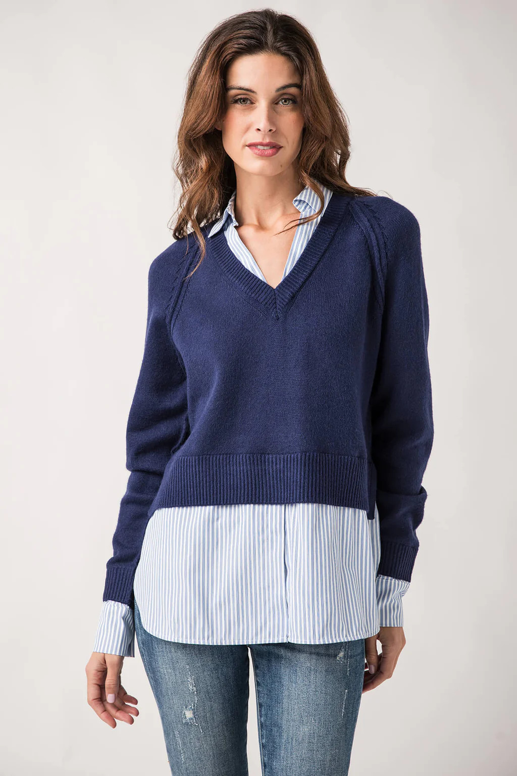 Elan Sweater Long Sleeve Shirt Combo | Social Threads