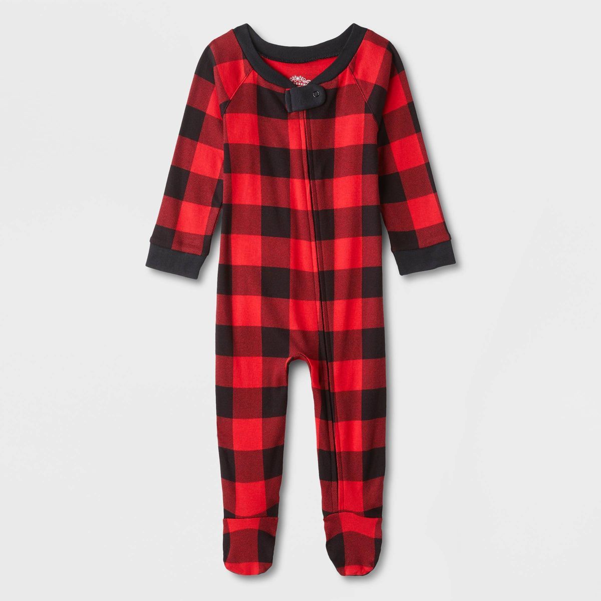 Baby Buffalo Check Matching Family Footed Pajama - Wondershop™ Red | Target