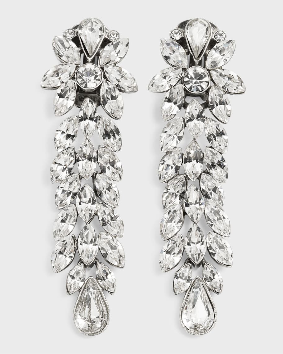 Ben-Amun Large Crystal Drop Earrings | Neiman Marcus