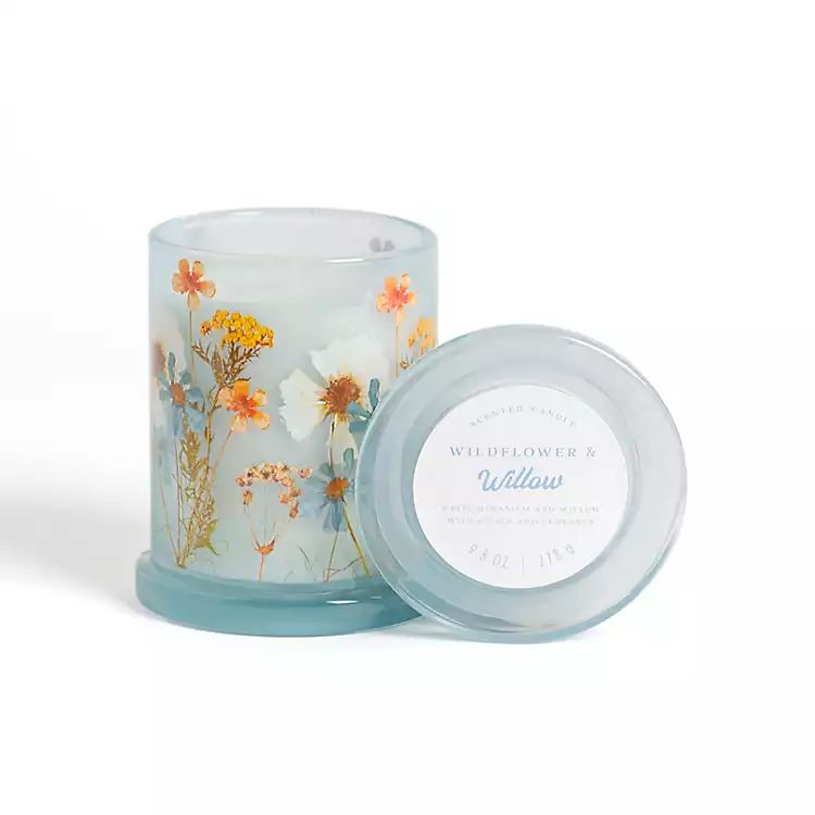 New! Wildflower & Willow Blue Jar Candle | Kirkland's Home