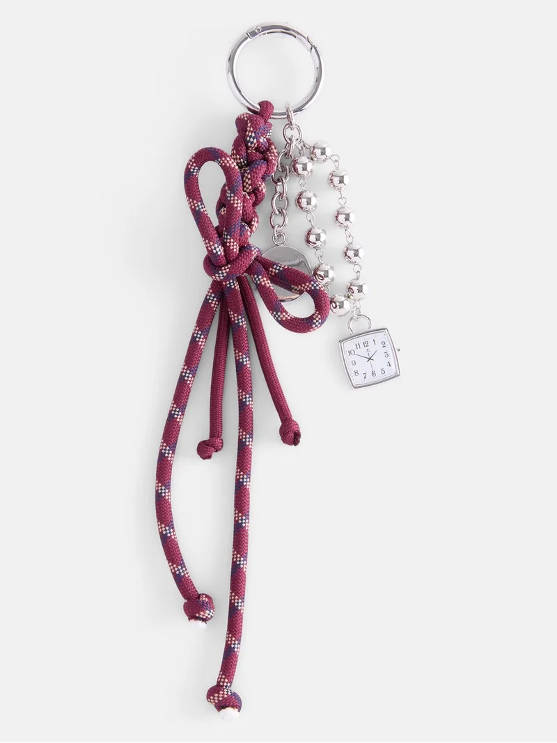 No Boundaries Women\u2019s Bungee and Watch Bag Charms, Red | Walmart (US)