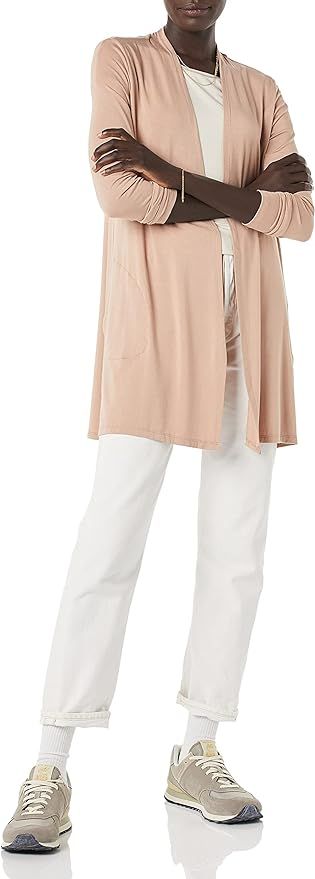 Amazon Essentials Women's Long-Sleeve Open-Front Cardigan | Amazon (US)