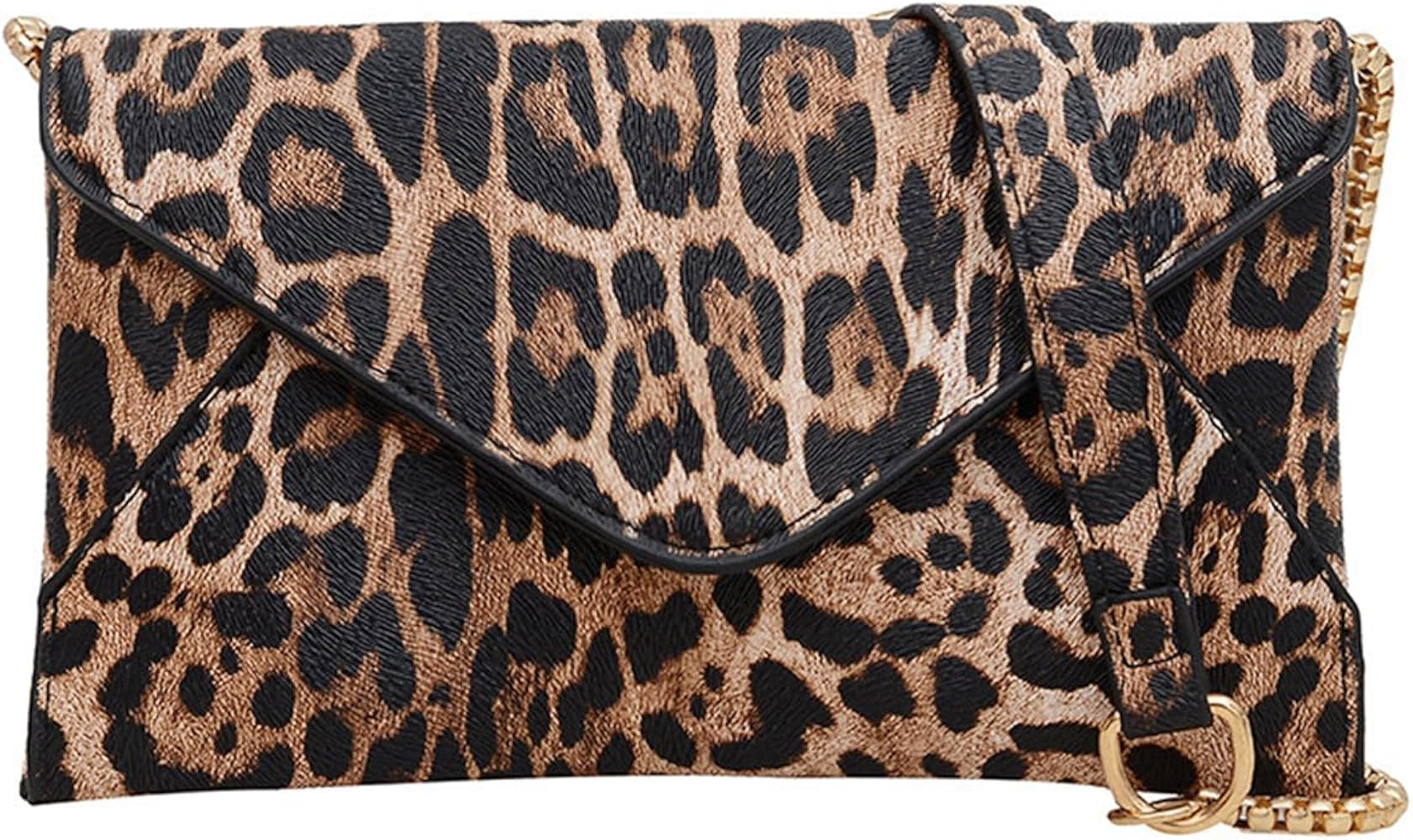 Leopard Clutch Purse for Evening Wear Cute Vintage Retro Envelope Crossbody Bag Mini Cheetah Shou... | Amazon (US)