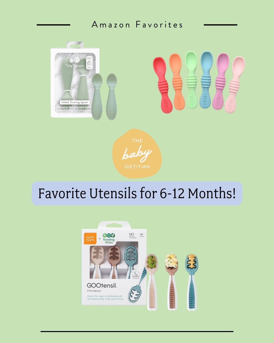 Favorite spoons for ages 6-12 months! 

ezpz Tiny Spoons, PrimaStella, and NumNum Baby Spoons to make feeding easy and fun. Plus: Baby Leads the Way - a simple, in-depth guide to introducing solids with confidence!

#LTKHome #LTKBaby #LTKKids