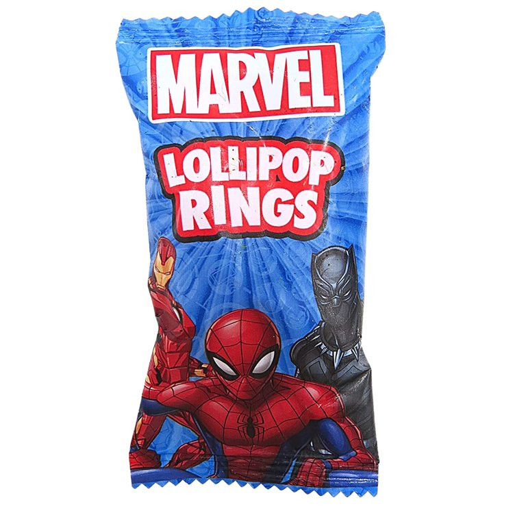 Marvel Birthday Party Favors Lollipop Rings, 18 Count - Walmart.com | Walmart (US)