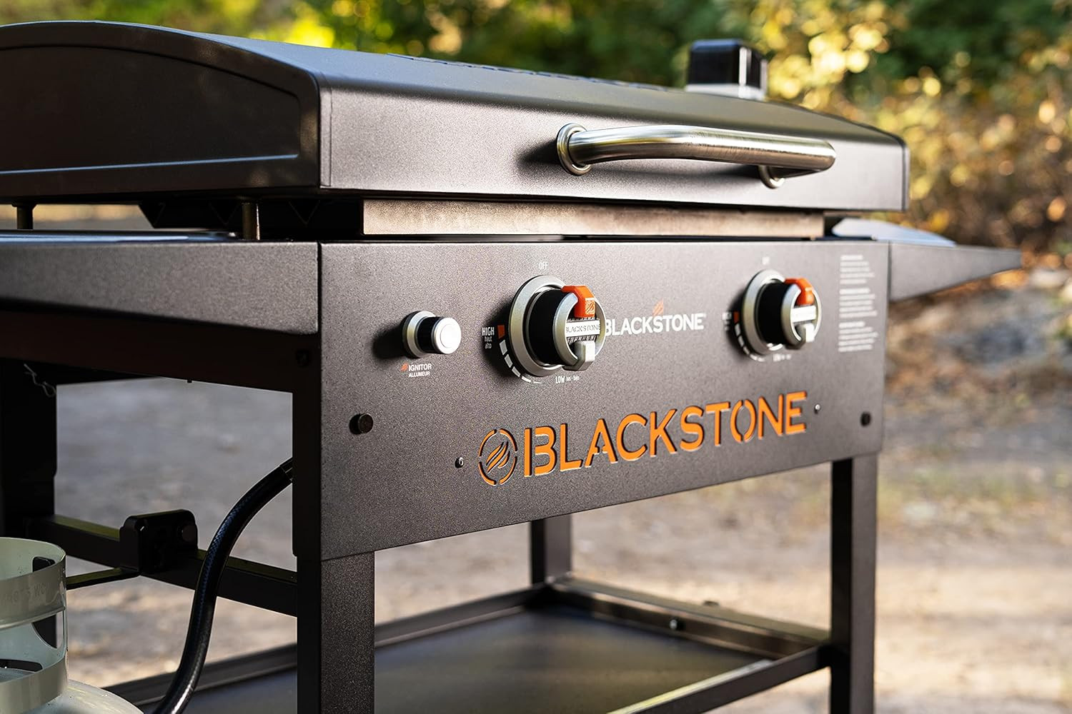 Amazon.com : Blackstone 1883 Gas Hood & Side Shelves Heavy Duty Flat Top Griddle Grill Station fo... | Amazon (US)