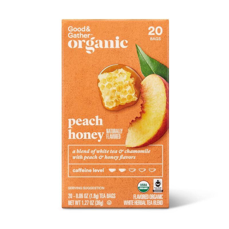 Organic Peach Honey Tea - 20ct - Good & Gather™ | Target