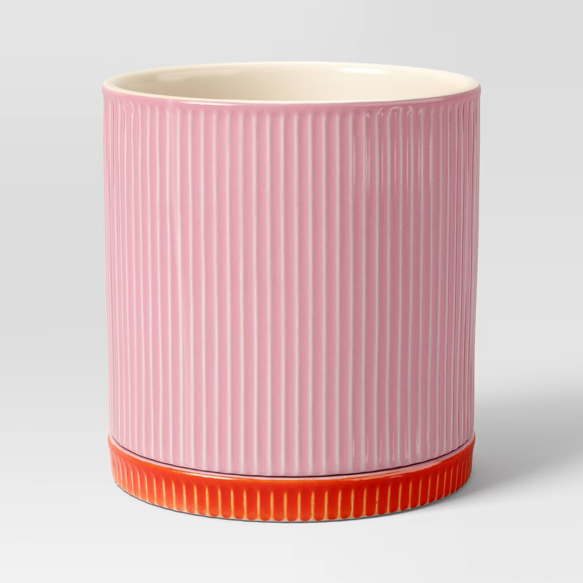 Ceramic Ribbed Indoor Planter 5.67" x 5.67" x 5.9" - Room Essentials™ | Target