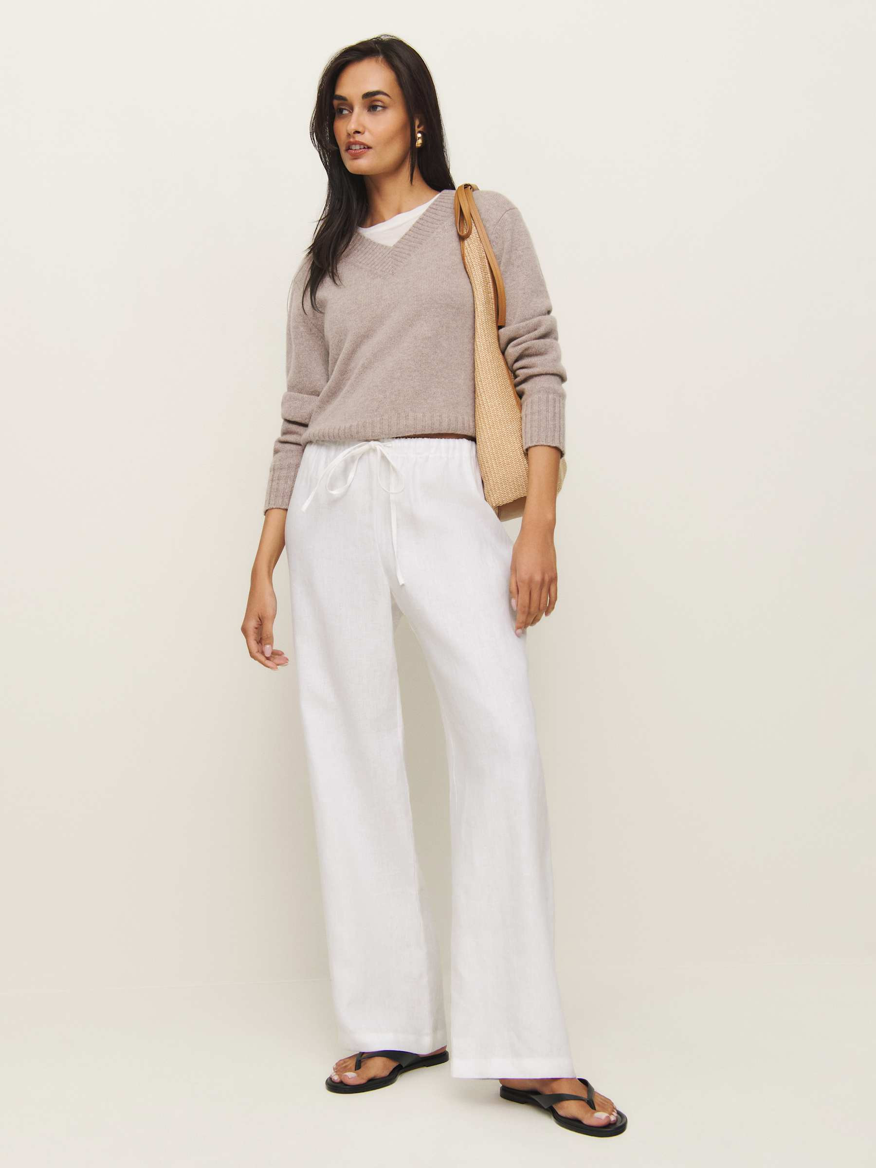 Olina Linen Pant | Reformation (Global)