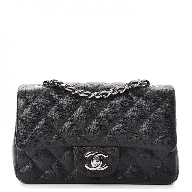 Women's Chanel Mini Rectangular Flap Caviar in Black | StockX