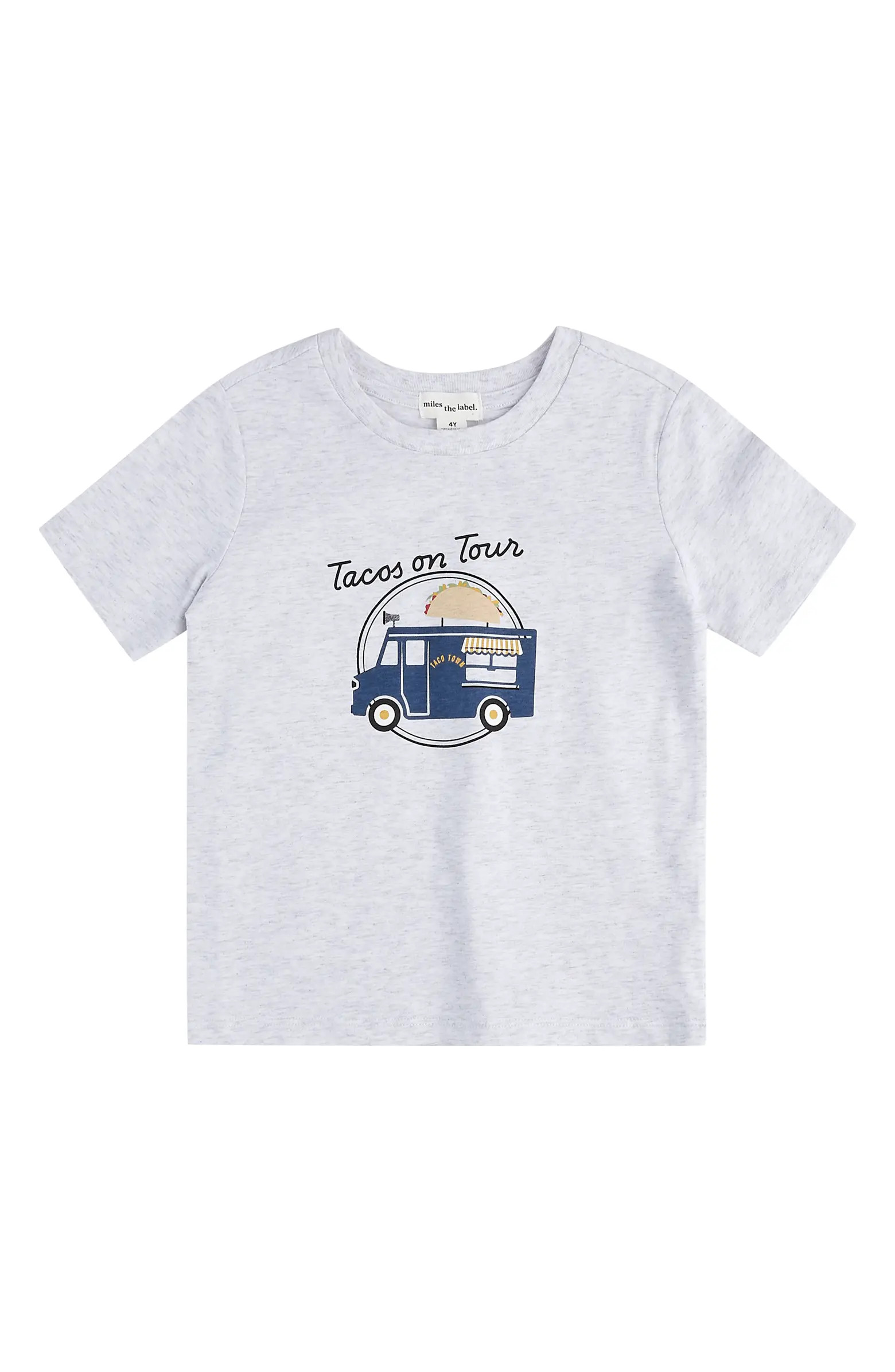 MILES THE LABEL Kids' Taco Truck Organic Cotton Graphic T-Shirt | Nordstrom | Nordstrom