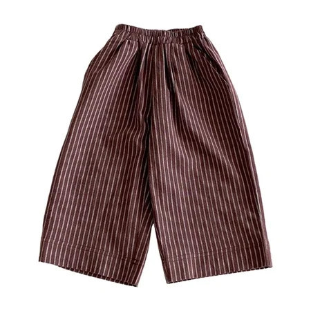Landzoo Boys Pants Striped Print Elastic Waist Summer Cozy Soft Toddler Kids Boys Active Pants Size 18-24 Months Coffee | Walmart (US)