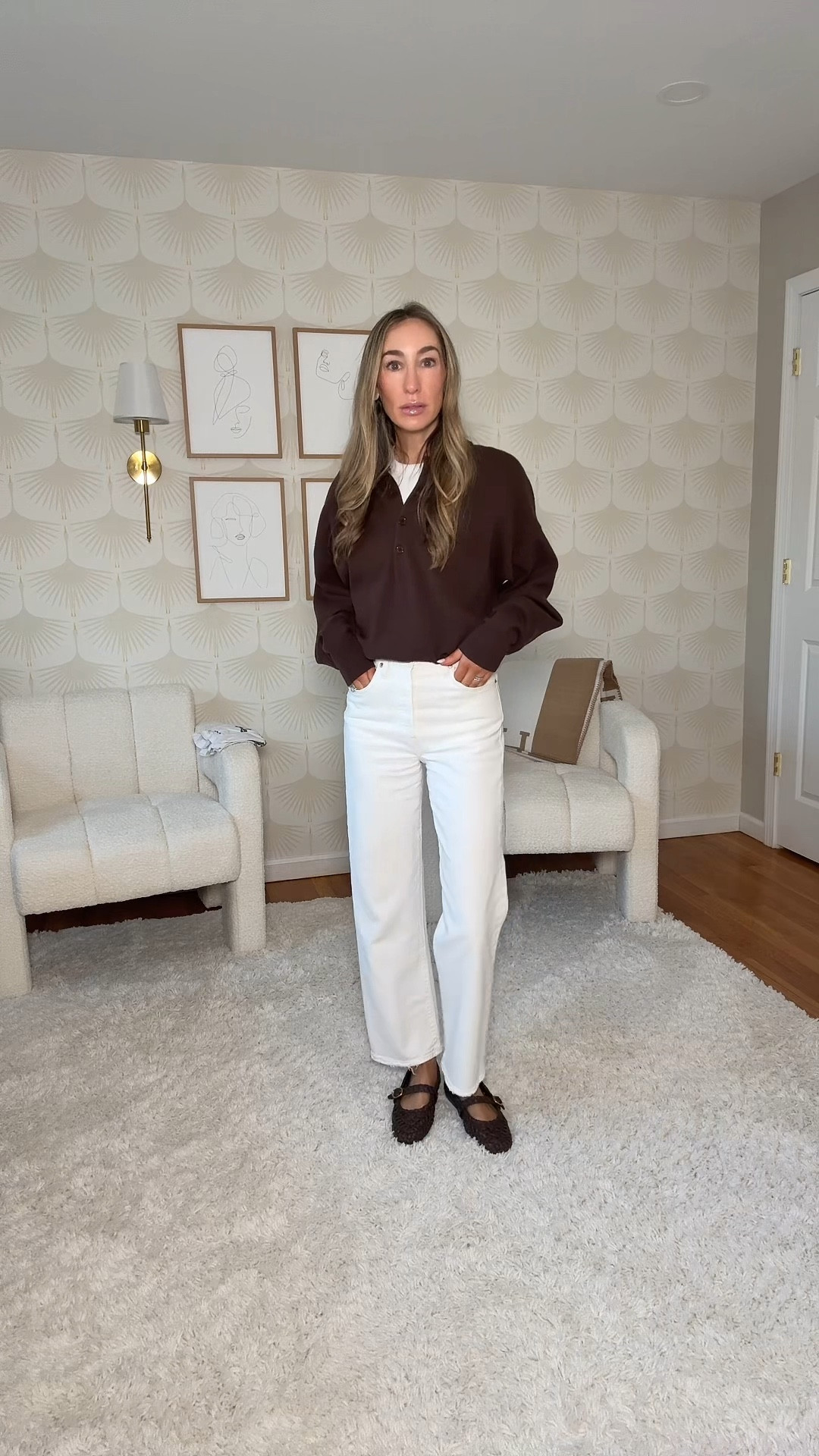 My favorite @levis in another color and the best spring ballet flats in action!! 

#LTKgrwm #LTKootd