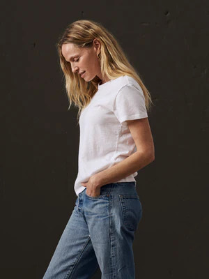 White Slub Easy Crew - Buck Mason- Modern American Classics | Buck Mason